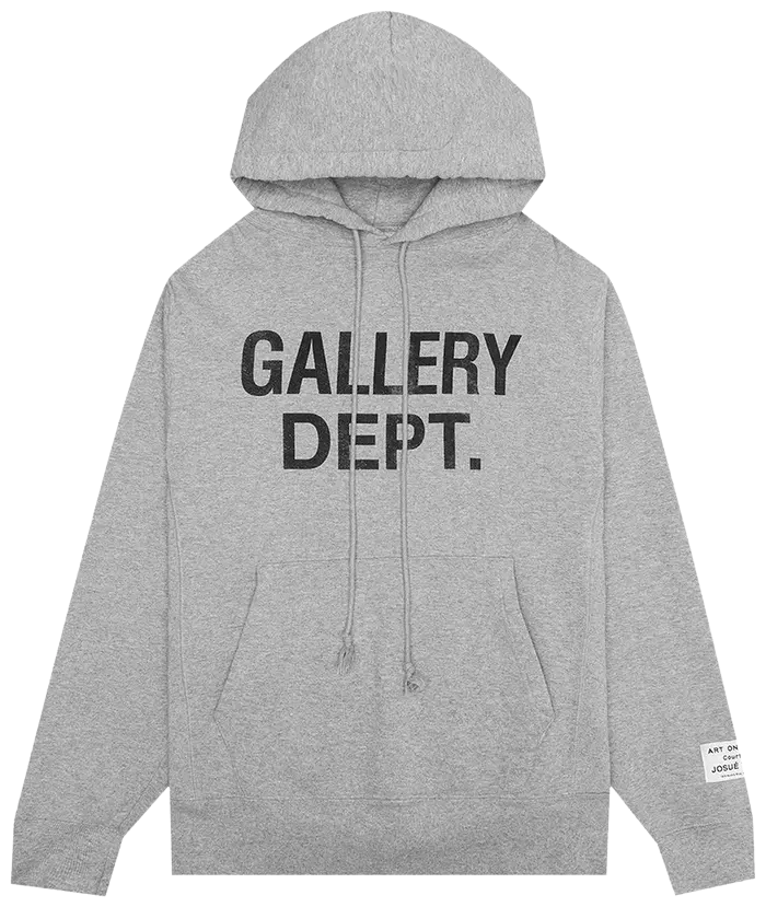 Gallery Dept. Center Logo Hoodie Heather Grey/Black product photo