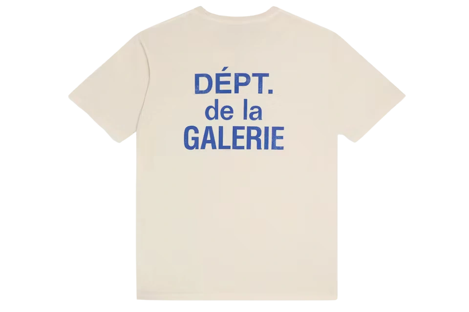 Gallery Dept. French Tee Cream Blue - Image 1