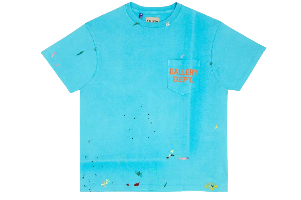 Gallery Dept. Vintage Logo Painted Tee Turquoise