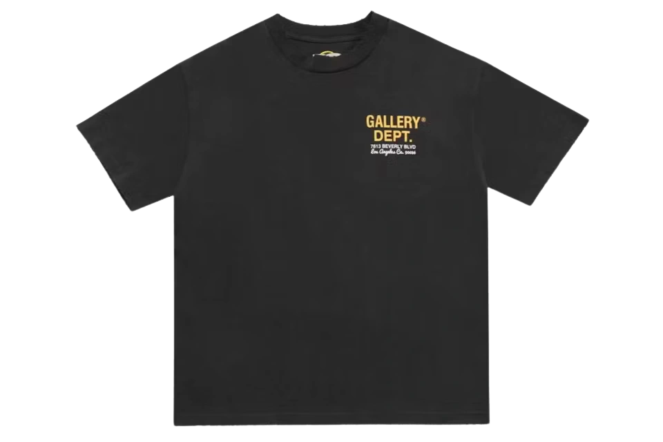 Gallery Dept. Drive Thru Boxy Fit T-shirt Black | WOOVIN