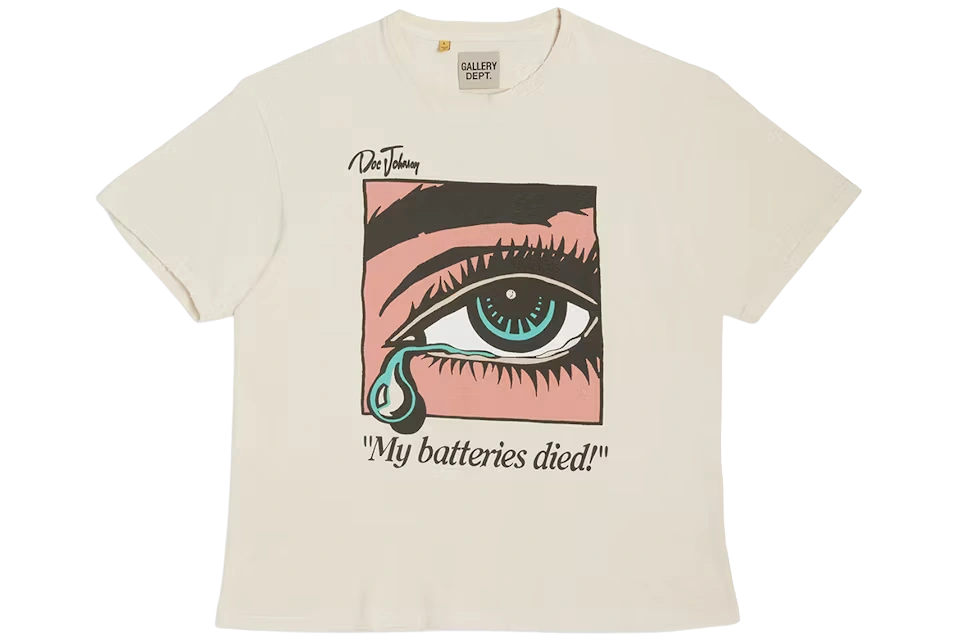 Gallery Dept. Dead Batteries Tee Antique White