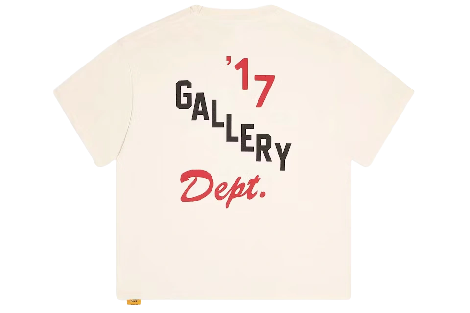 Gallery Dept. Boxing Merch Tee Cream - Image 1