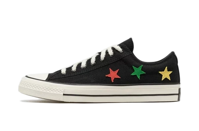 Converse Star Player 76 Ox Daily Paper Black Fern Green product photo
