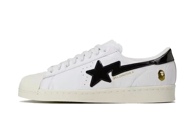 adidas Superstar Vintage Bape White Black product photo