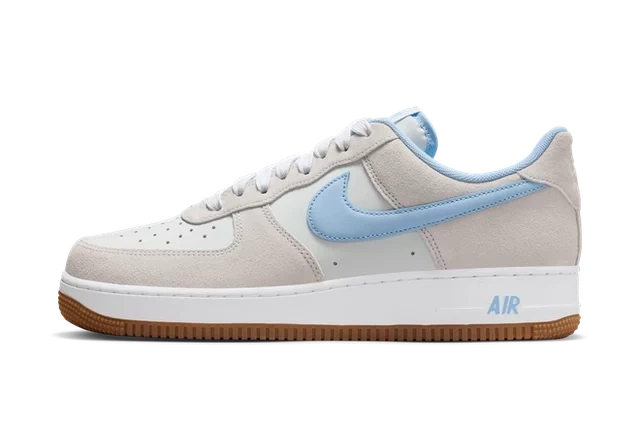 Nike Air Force 1 Low '07 LV8 Photon Dust White Gum Medium Brown Psychic Blue