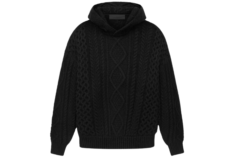 Foto del prodotto Fear of God Essentials Cable Knit Hoodie Black