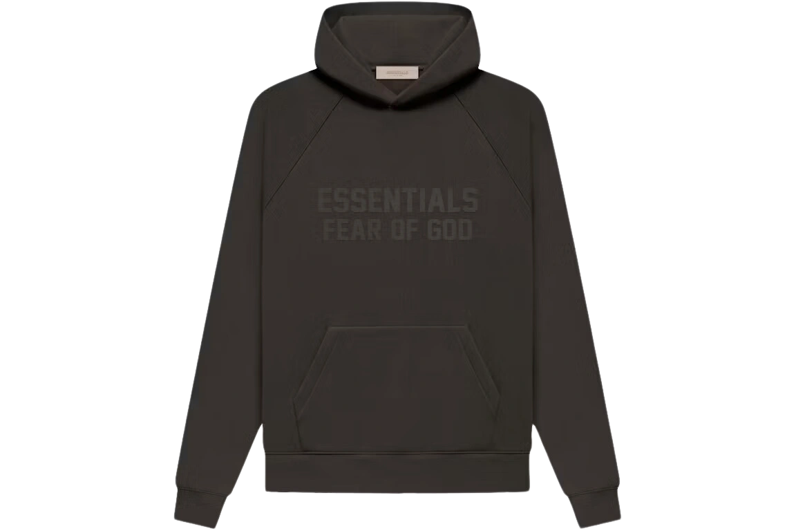 Foto del prodotto Fear of God Essentials Raglan Hoodie Gray Off Black