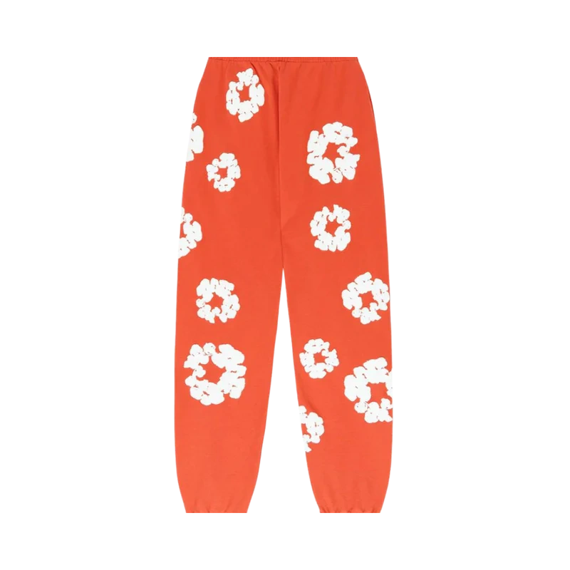 Denim Tears The Cotton Wreath Sweatpants Orange - Image 1