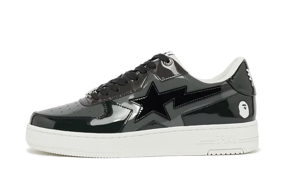 A Bathing Ape Bape Sta Icon M2 'Patent Black' Produktfoto