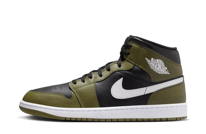 Photo du produit Jordan 1 Mid Black White Olive