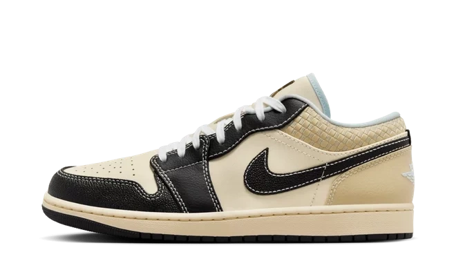 Jordan 1 Low SE Coconut Milk Black Muslin - Image 1