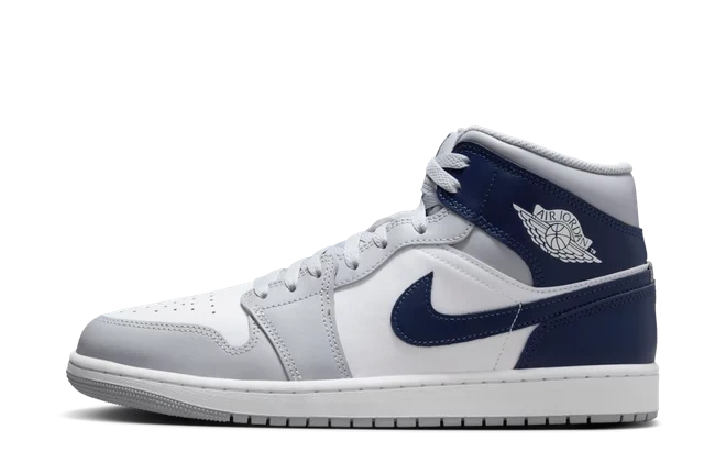 Photo du produit Jordan 1 Mid Wolf Grey Midnight Navy