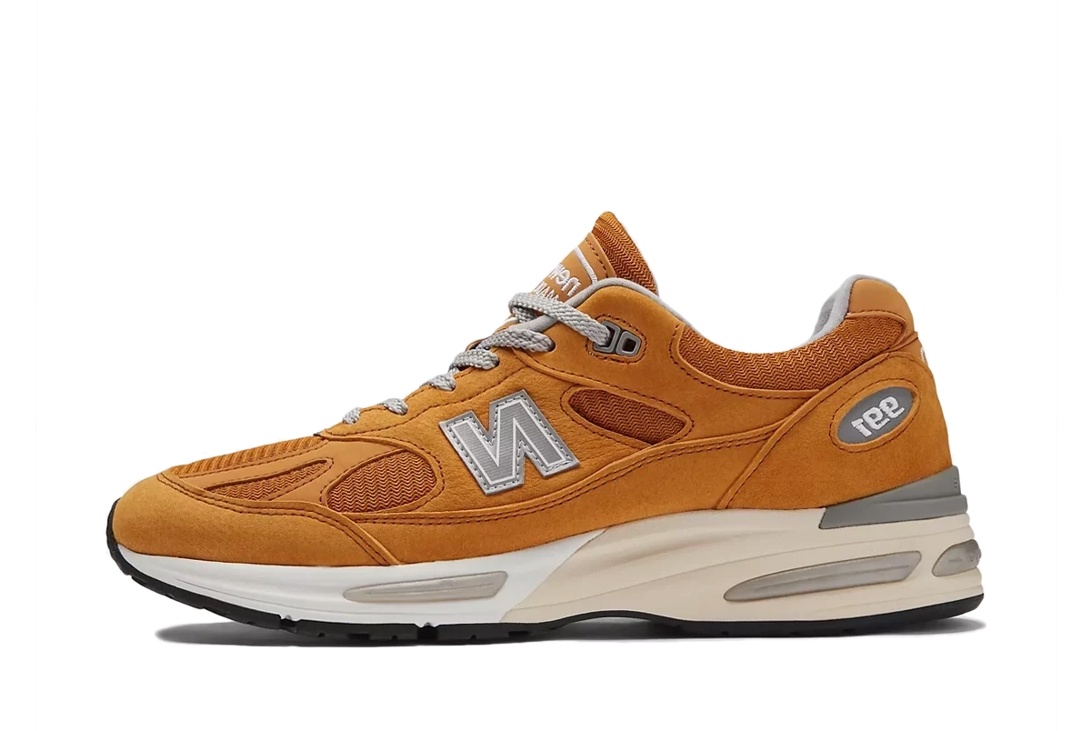 New Balance 991v2 'Pumpkin' productfoto
