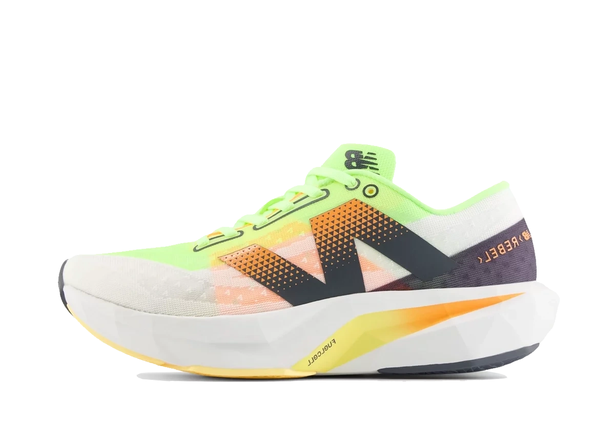 Foto del prodotto New Balance FuelCell Rebel v4 Bleached Lime Glo Hot Mango