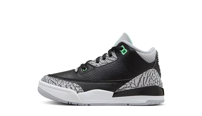 Photo du produit Jordan 3 Retro Green Glow (PS)