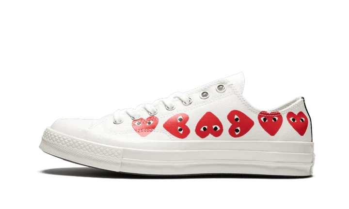 Converse Chuck Taylor All Star 70 Ox Comme des Garcons PLAY Multi-Heart White productfoto