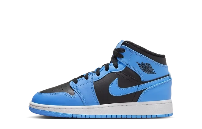 Photo du produit Jordan 1 Mid University Blue Black (GS)