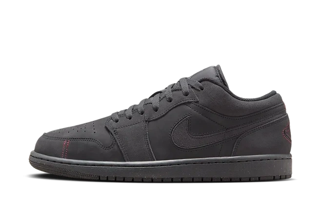 Jordan 1 Low SE Craft Dark Smoke Grey Varsity Red - Image 1