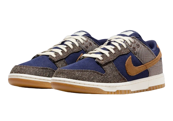 Nike Dunk Low Tweed Midnight Navy Corduroy - Image 2