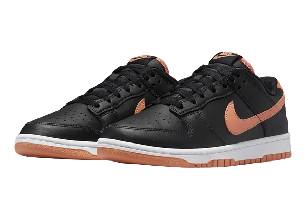 Nike Dunk Low Black Amber Brown - Image 1