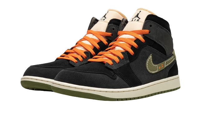 Jordan 1 Mid SE Craft Anthracite Light Olive - Image 2