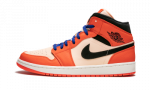 Jordan 1 Mid Team Orange Black