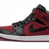 Jordan 1 mid red black