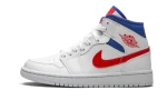 Jordan 1 Mid White Red Royal (W)