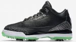 Jordan 3 Retro Golf Black Green Glow