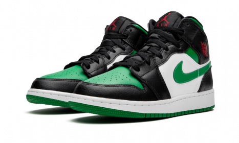 Jordan 1 Mid Green Toe (GS)