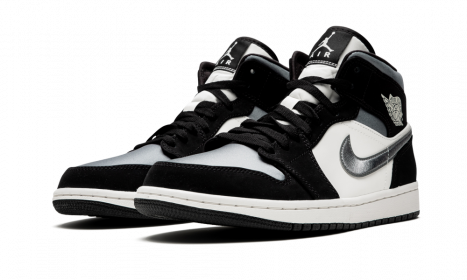 Jordan 1 Mid Satin Grey Toe