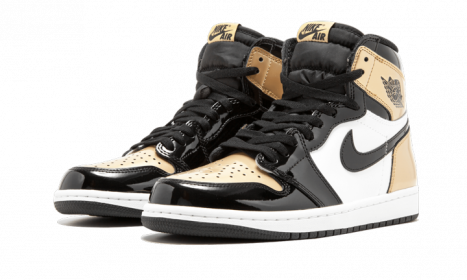 Jordan 1 Retro High NRG Patent Gold Toe