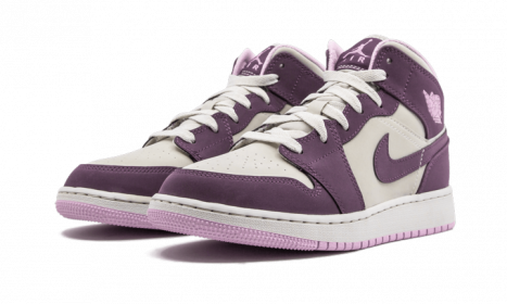 Jordan 1 Mid Pro Purple Desert Sand (GS)