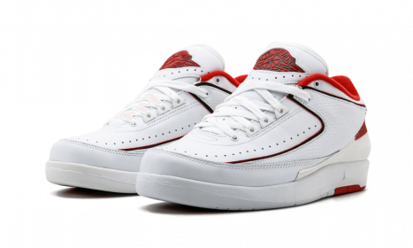 Jordan 2 Retro Low White Varsity Red