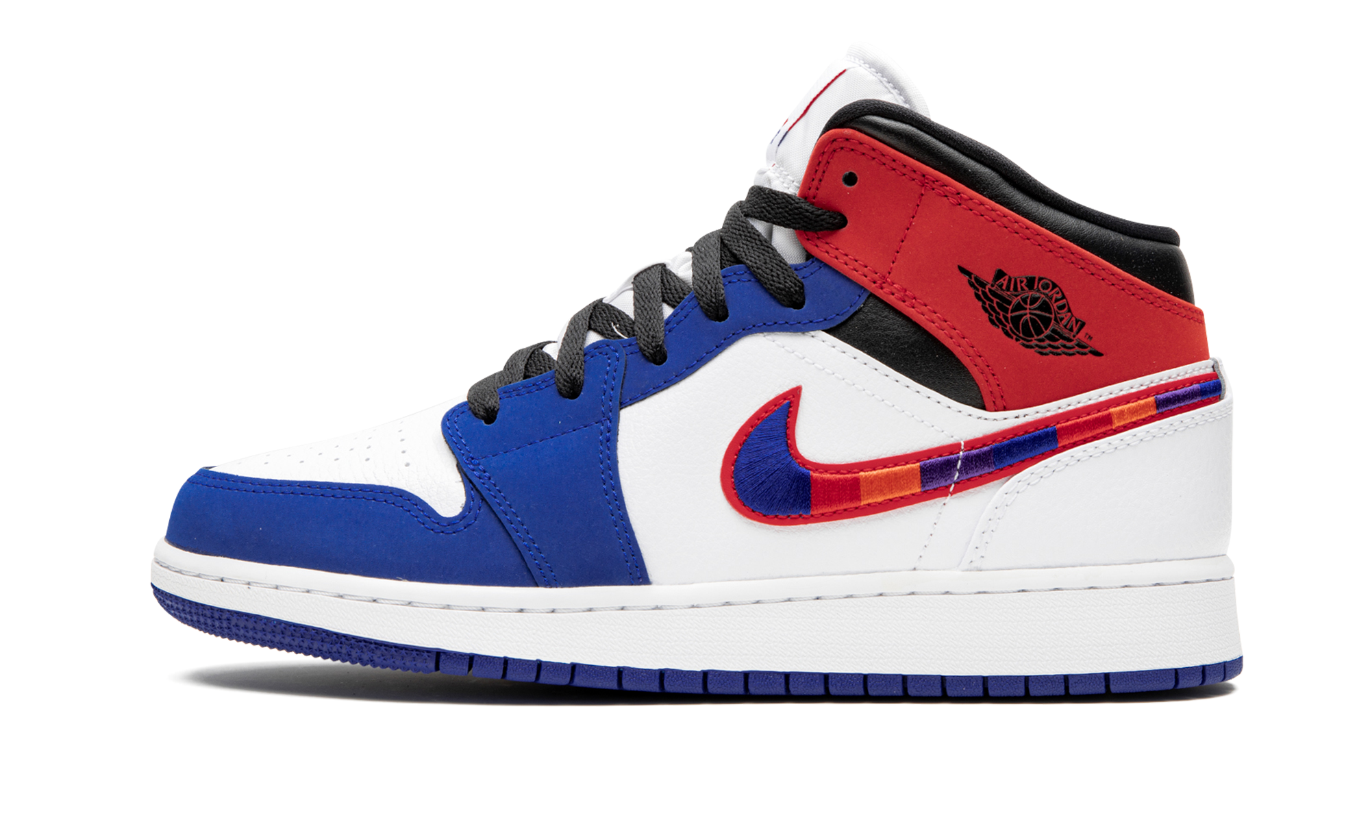 Jordan 1 Mid Rush Blue University Red (GS)