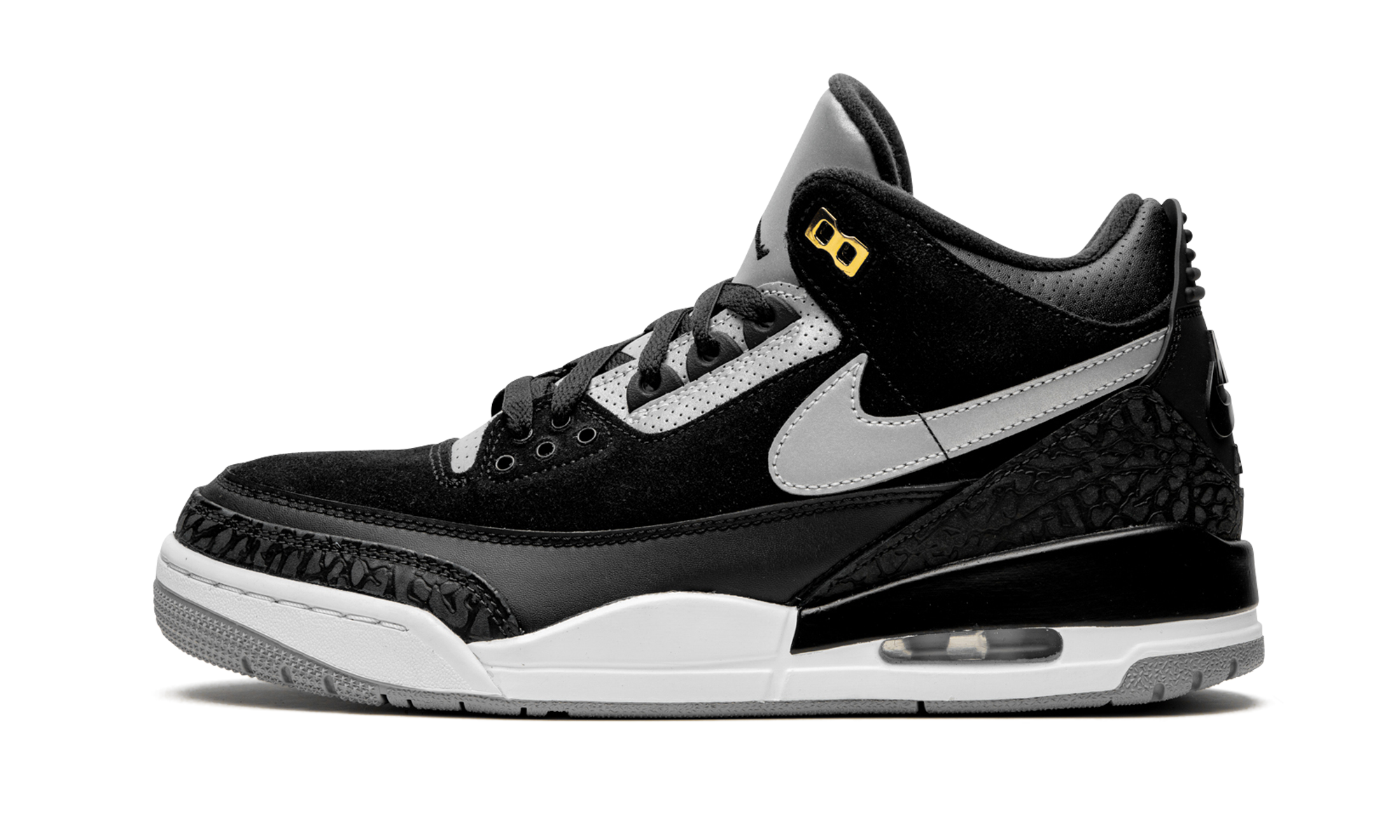 Jordan 3 Retro Tinker Black Cement Gold