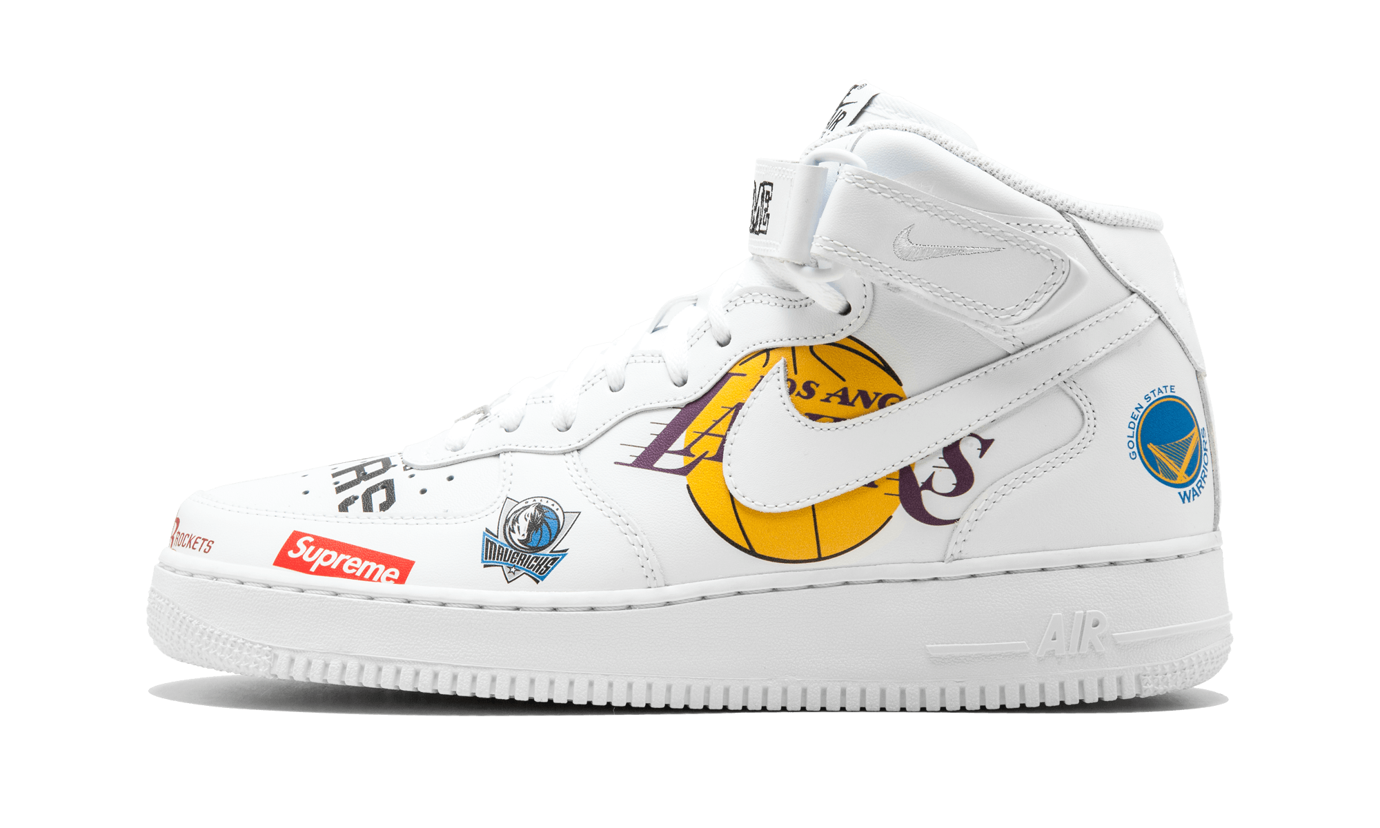 Nike Air Force 1 Mid Supreme NBA White