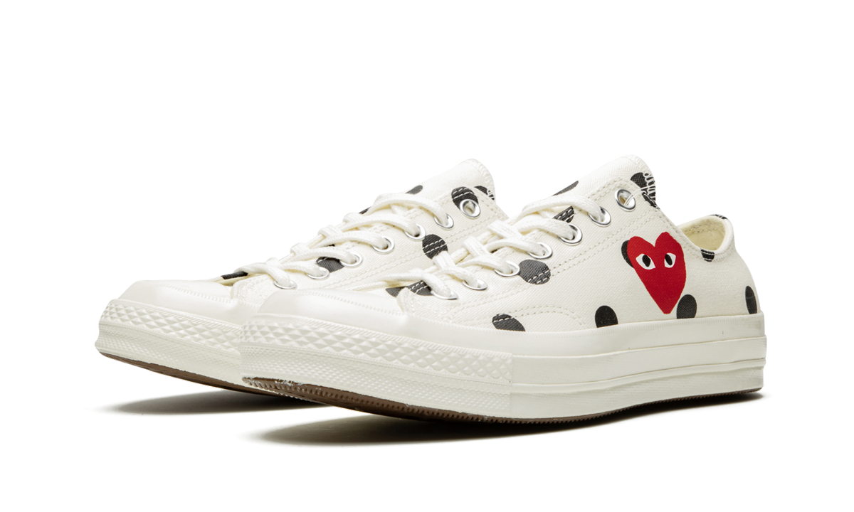 Converse Chuck Taylor All-Star 70s Ox Comme des Garcons PLAY Polka Dot White