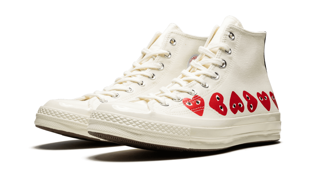 Converse Chuck Taylor All-Star 70s Hi Comme des Garcons Play Multi-Heart White