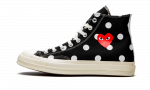 Converse Chuck Taylor All-Star 70s Hi Comme des Garcons PLAY Polka Dot Black