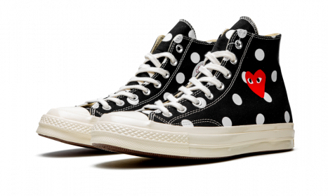 Converse Chuck Taylor All-Star 70s Hi Comme des Garcons PLAY Polka Dot Black