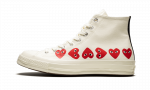 Converse Chuck Taylor All-Star 70 Hi Comme des Garcons Play Multi-Heart White