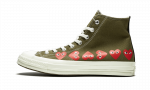 Converse Chuck Taylor All-Star 70 Hi Comme des Garcons Play Multi-Heart Green