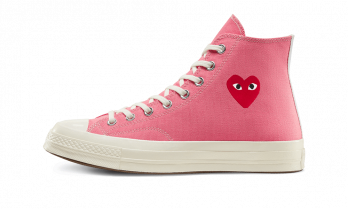 Converse Chuck Taylor All-Star 70 Hi Comme des Garcons Play Bright Pink