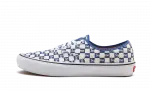 Vans Authentic Supreme Blue Checker Logo