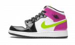 Jordan 1 Mid White Black Cyber Pink (GS)