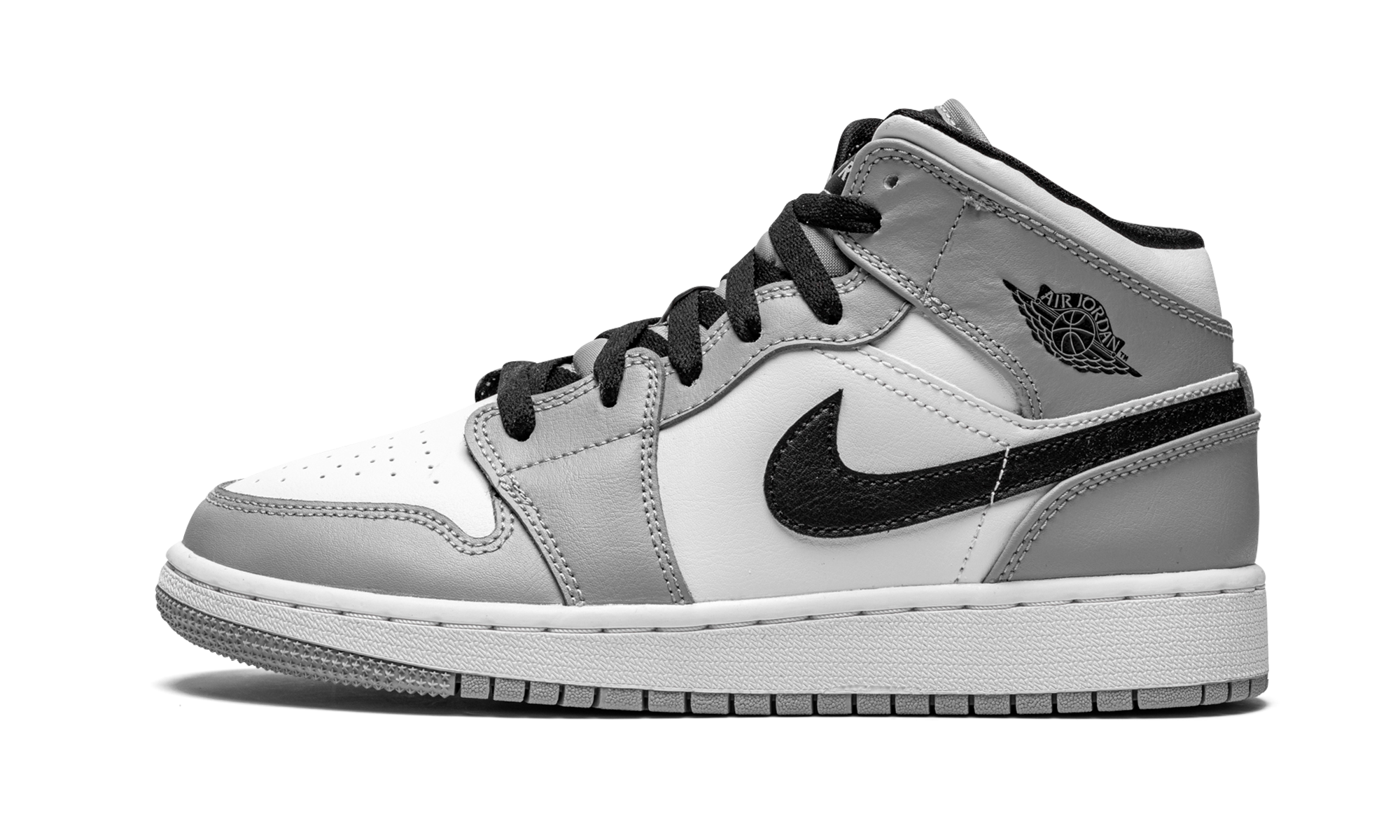 Jordan 1 Mid Light Smoke Grey (GS)