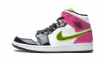 Jordan 1 Mid White Black Cyber Pink