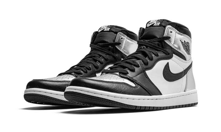 Jordan 1 Retro High Black Silver Toe (W)