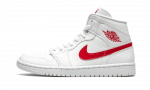 Jordan 1 Mid White University Red (W)